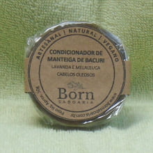 Condicionador em barra Natural e Vegano - Manteiga de Bacuri - Cabelos Oleosos - Born Saboaria