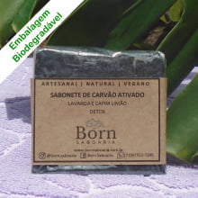 Sabonete Natural e Vegano - Carvão Ativado - Detox - Born Saboaria