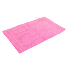Tapete retangular de algodão Aroeira - Basic - 45X70 - Rosa